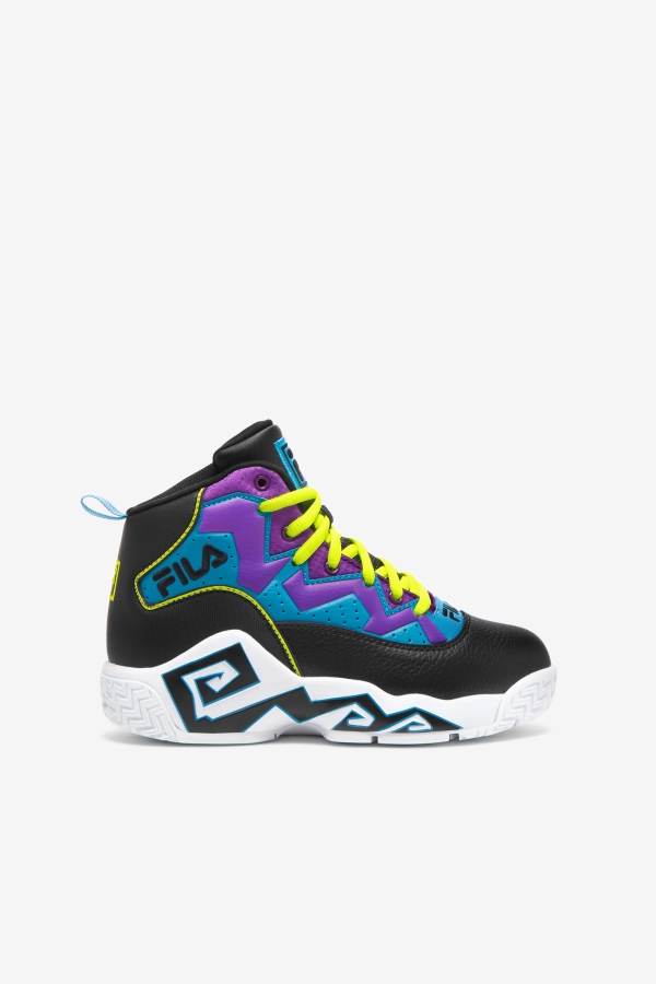 Black-Yellow-Purple Big Kids' Mb Fila
