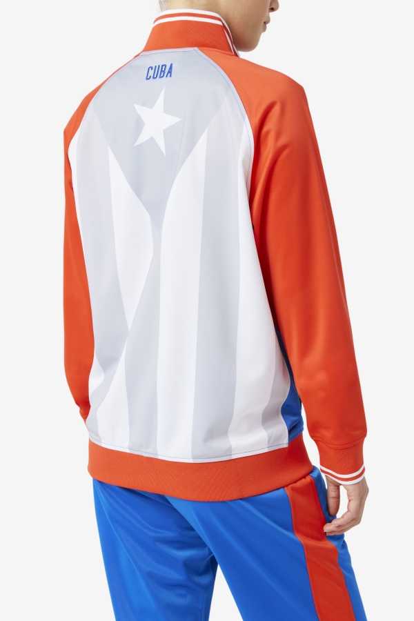 Cuba Track Jacket Fila Fiery Red-White-Blue