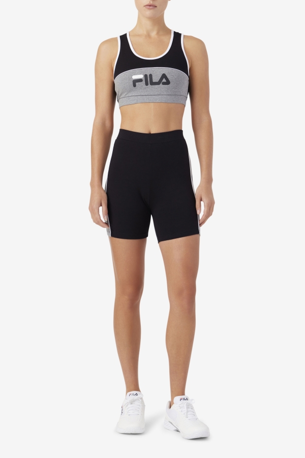 Davina Bike Short Fila Black-Heather-White