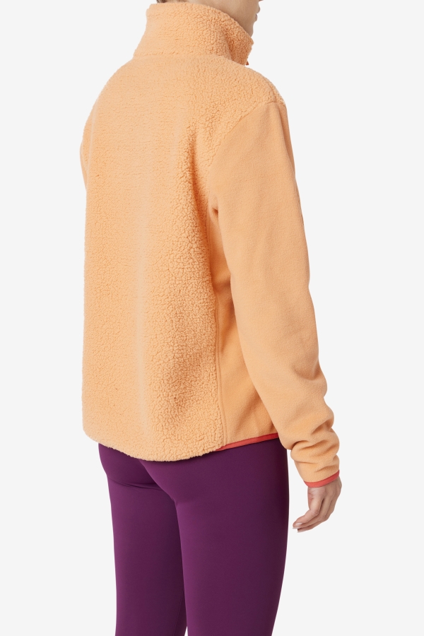 Orange-Cayenne Meadow Quarter Zip Pullover Fila