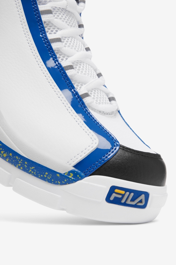 Fila Men\'s Grant Hill 2 White-Nebulas Blue-Lemon
