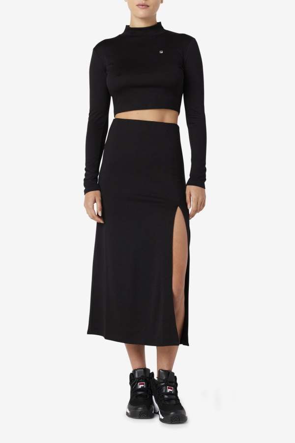 Black Fila Luise Turtleneck Top