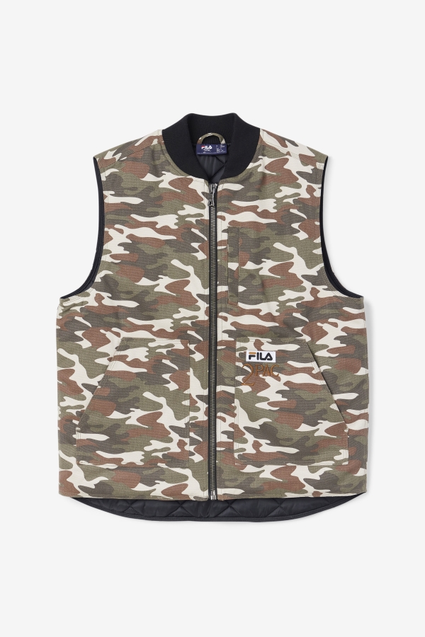 Fila Camo Print-Black 2Pac Vest