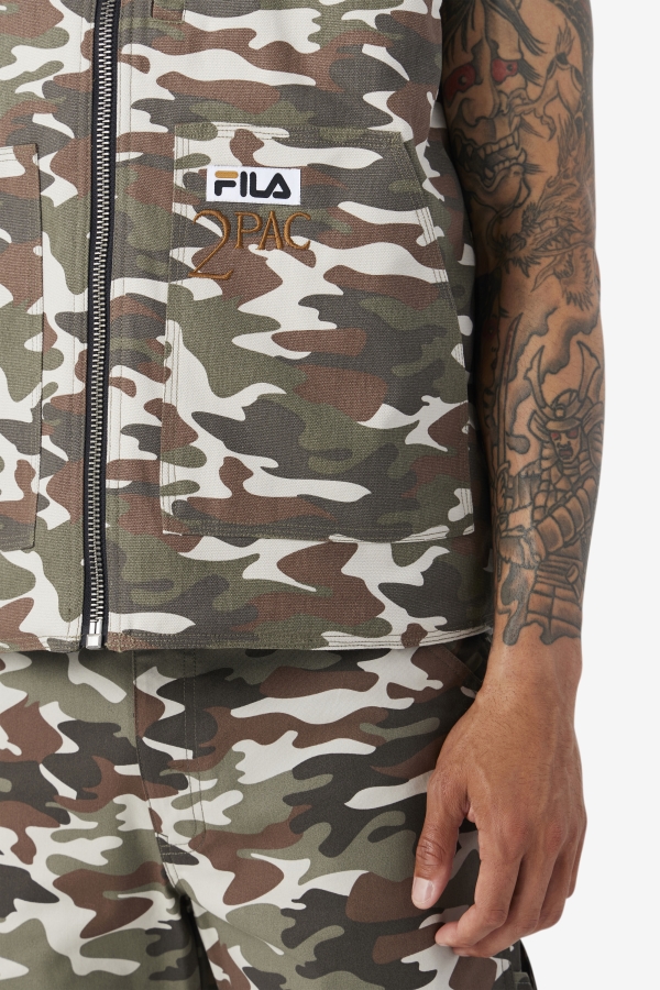 Fila Camo Print-Black 2Pac Vest