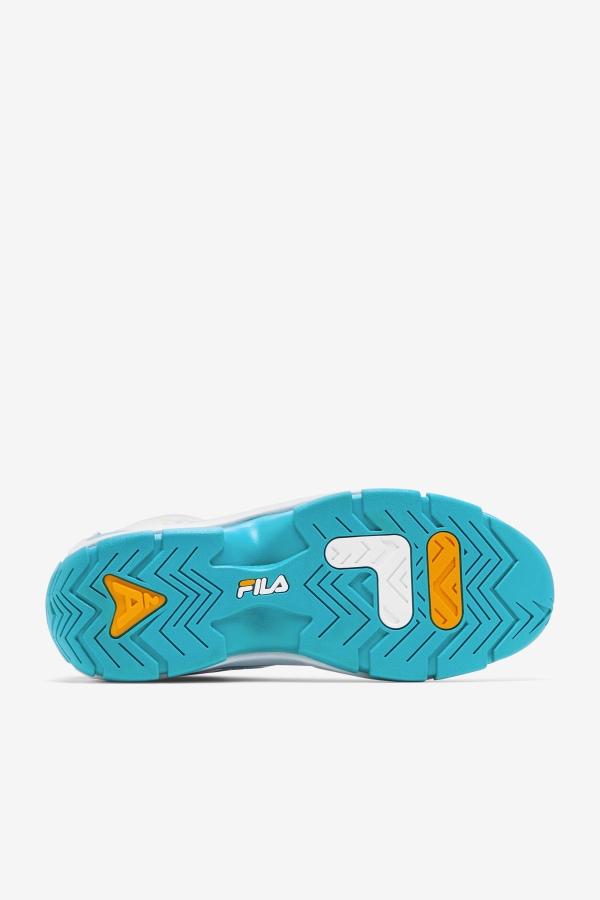 White-Teal-Zinnia Fila Men\'s Grant Hill 2 x Semi-Pro