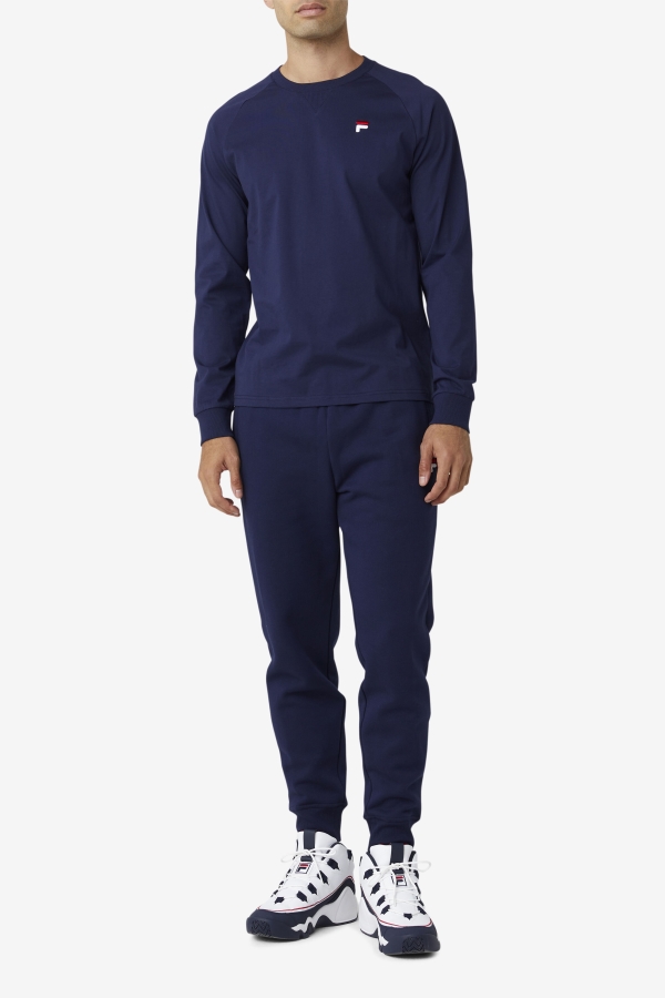 Peacoat Fila Flynn Long Sleeve Tee