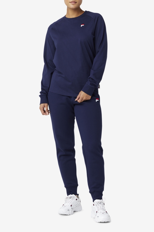 Peacoat Fila Flynn Long Sleeve Tee