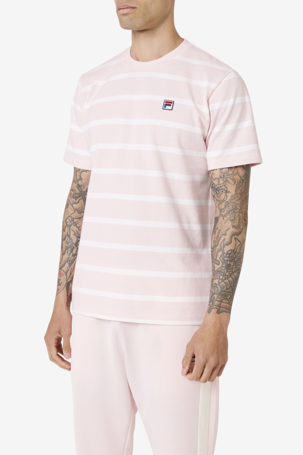 Pink-White Fila Deny Crew