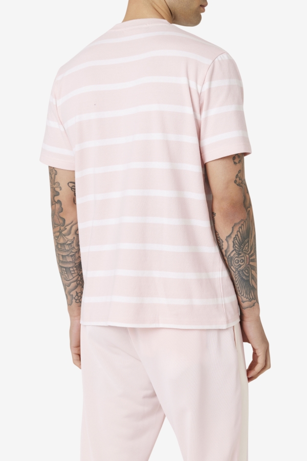 Pink-White Fila Deny Crew