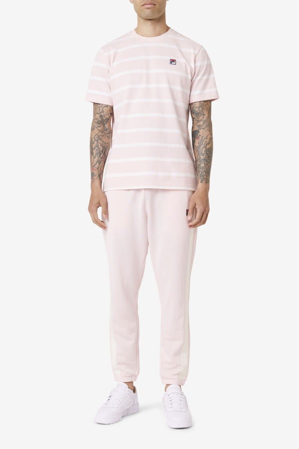 Pink-White Fila Deny Crew