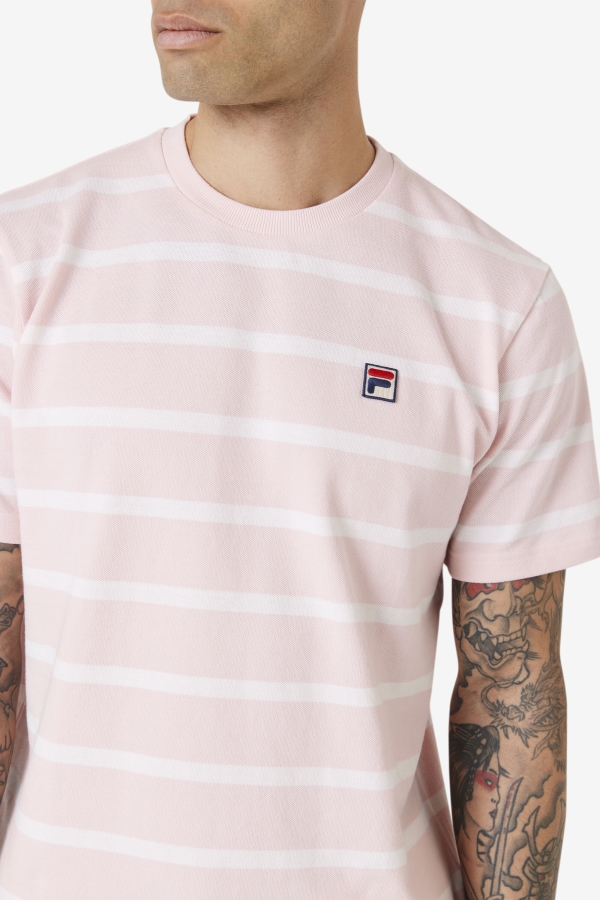 Pink-White Fila Deny Crew