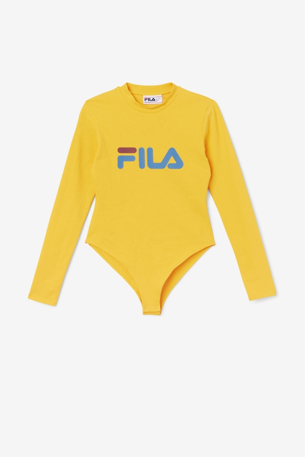 Chaya Bodysuit Yellow-Vallarta Blue-Rhubarb Fila