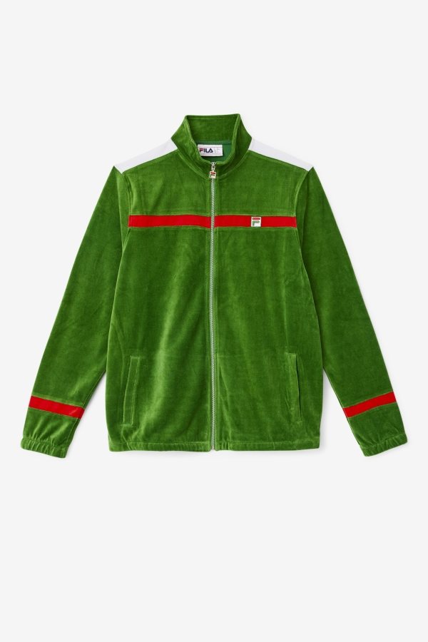 Fila Formal Garden-White-Red Ravid Velour Jacket