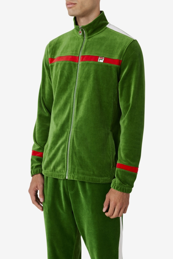 Fila Formal Garden-White-Red Ravid Velour Jacket