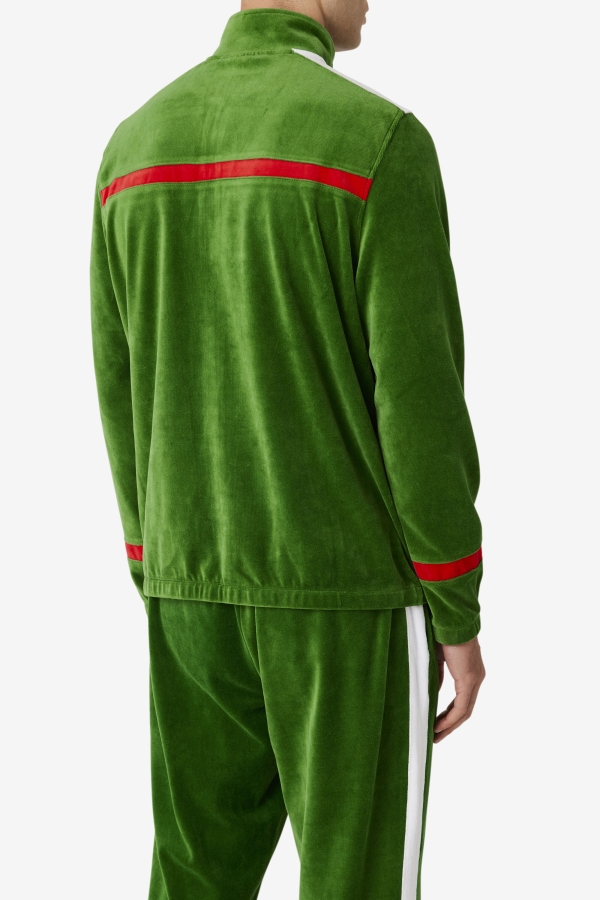 Fila Formal Garden-White-Red Ravid Velour Jacket