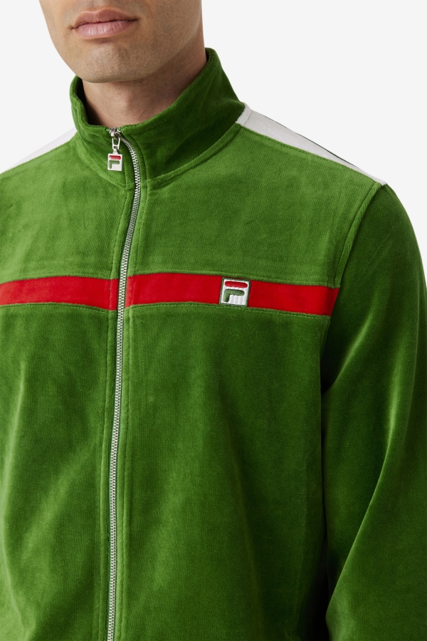 Fila Formal Garden-White-Red Ravid Velour Jacket