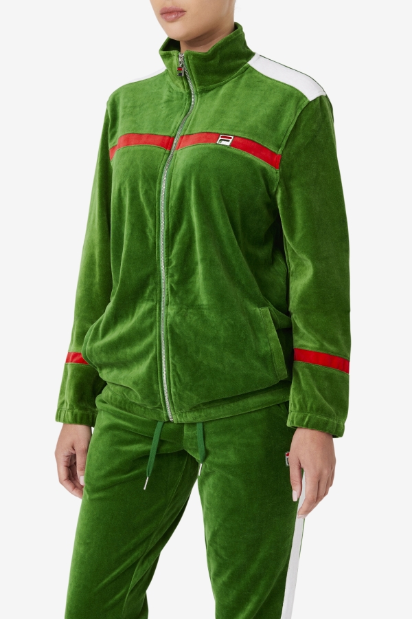 Fila Formal Garden-White-Red Ravid Velour Jacket