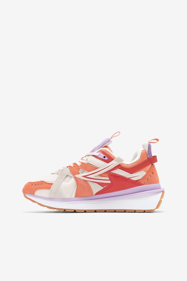Women\'s Sandenal Fila White-Orange-Cayenne