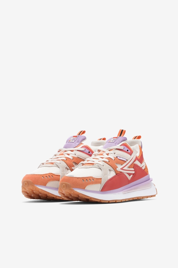 Women\'s Sandenal Fila White-Orange-Cayenne