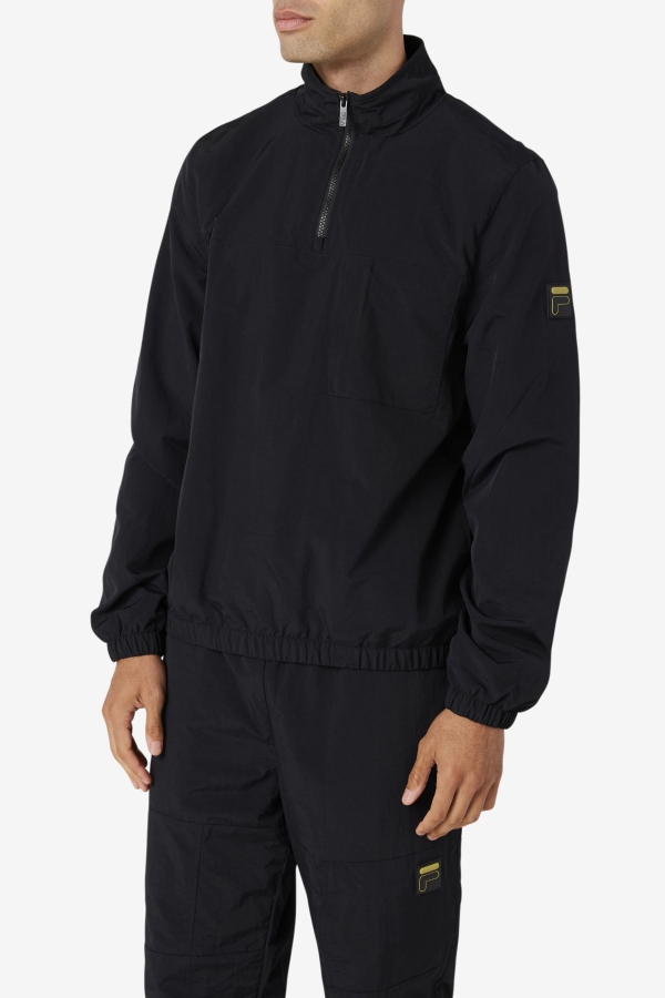 Magnus 1-4 Zip Track Jacket Black Fila