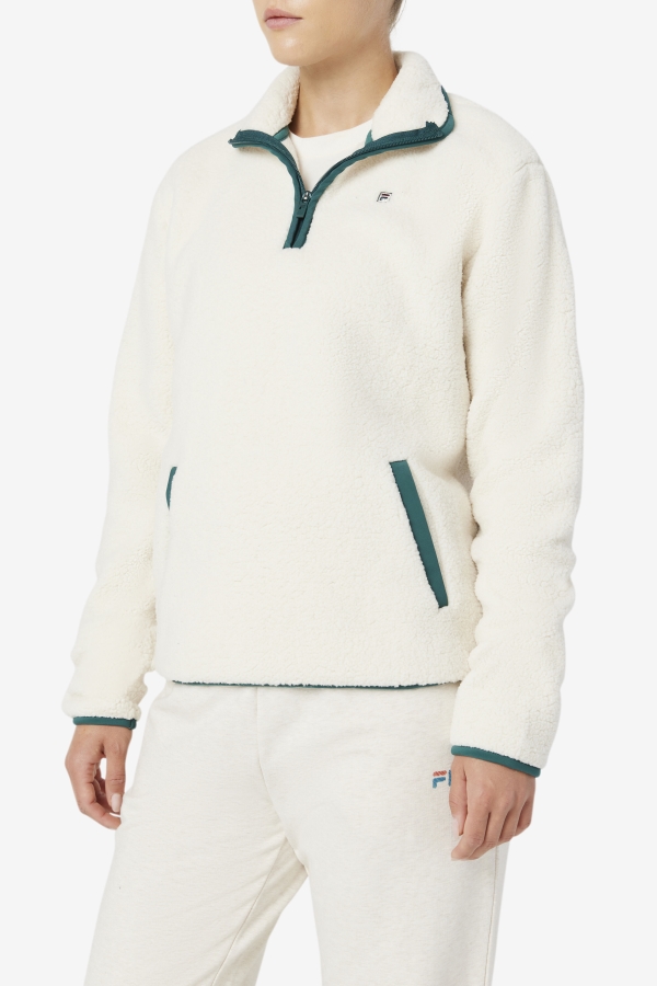 Fila Kyomi Quarter Zip Pullover Tofu-Forest Biome