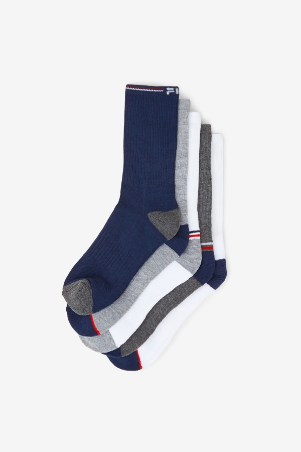 Fila Multi Kids\' Crew Sock 6-Pack