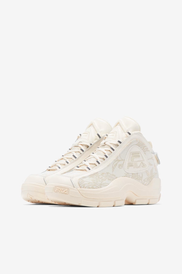 Women\'s Grant Hill 2 Floral Jacquard Gardenia-Turtledove Fila