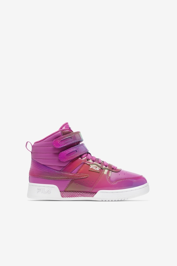 Iridescent-Purple-White Fila Big Kids' F-14 Iridescent