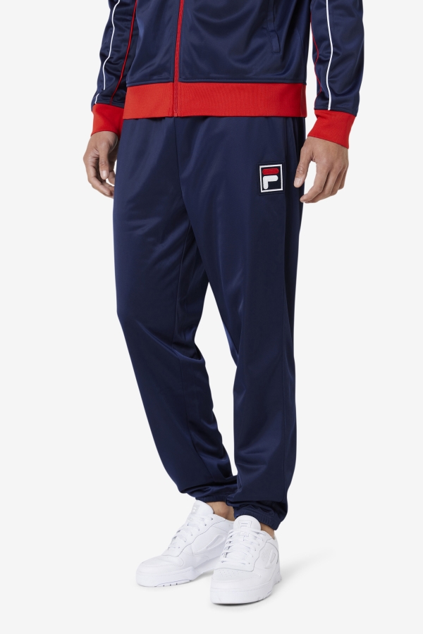 Navy-Red-White Fila Wayan Track Pant