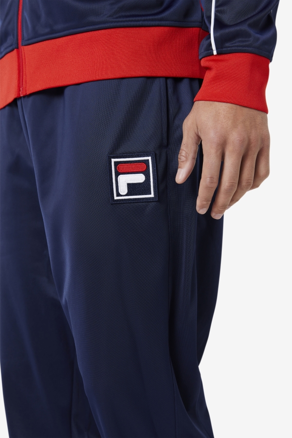 Navy-Red-White Fila Wayan Track Pant