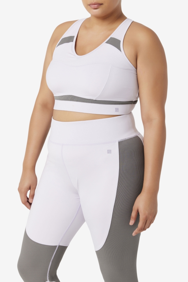 Lavender Blue-Gargoyle Uplift Racerback Sports Bra Fila