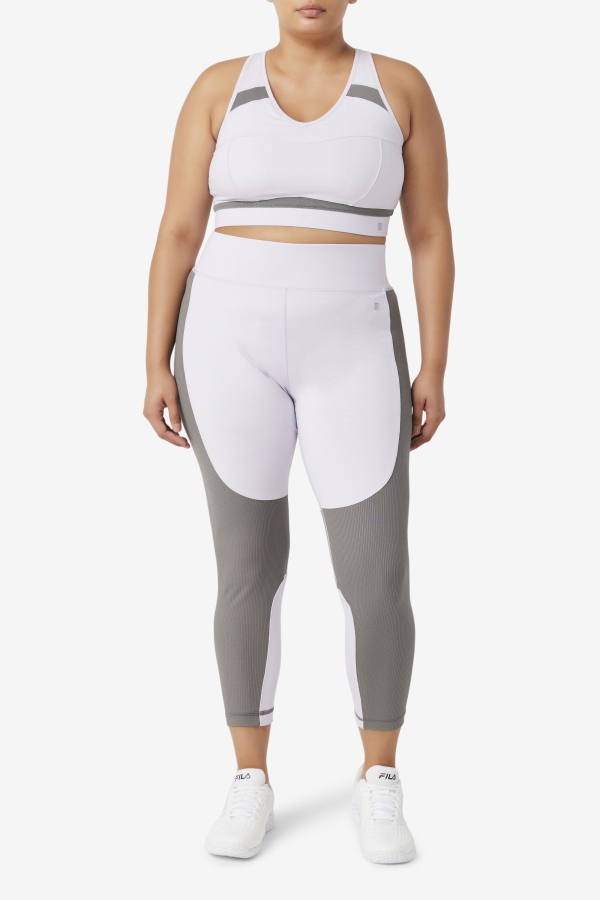 Lavender Blue-Gargoyle Uplift Racerback Sports Bra Fila