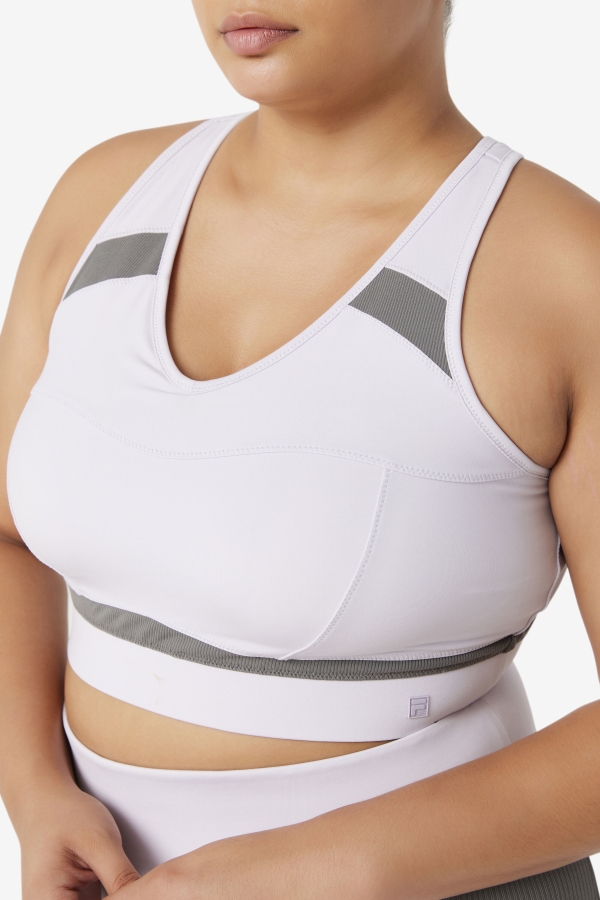 Lavender Blue-Gargoyle Uplift Racerback Sports Bra Fila