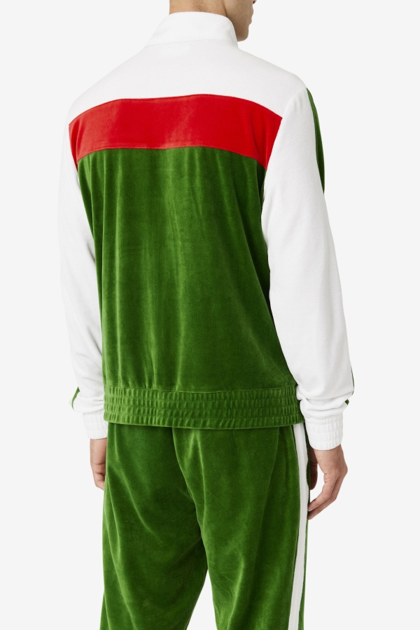 Brice Velour Jacket Formal Garden-White-Red Fila