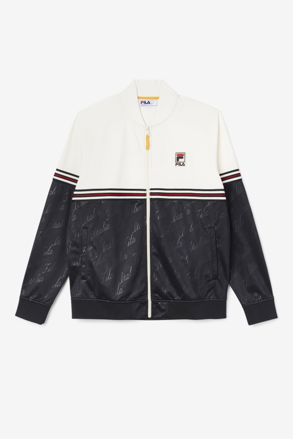 Black-Gardenia-Yellow Ridd Track Jacket Fila