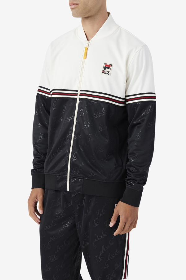 Black-Gardenia-Yellow Ridd Track Jacket Fila
