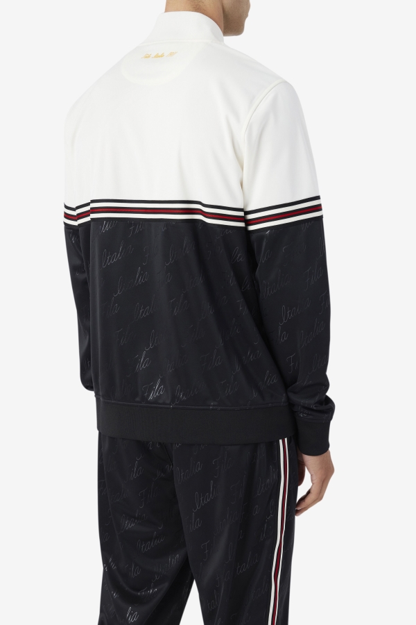 Black-Gardenia-Yellow Ridd Track Jacket Fila