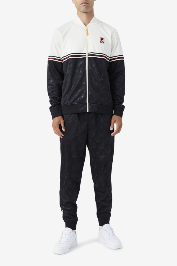 Black-Gardenia-Yellow Ridd Track Jacket Fila