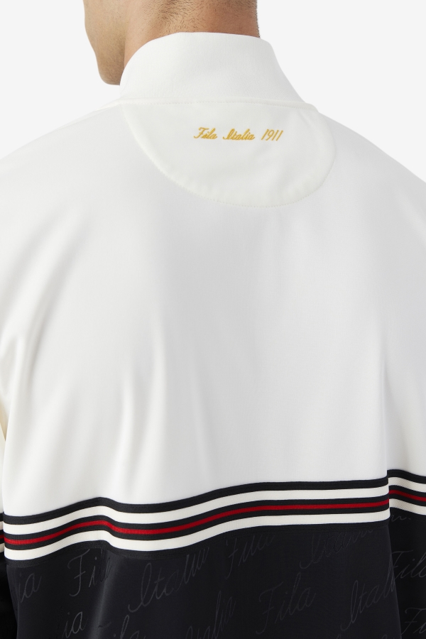 Black-Gardenia-Yellow Ridd Track Jacket Fila