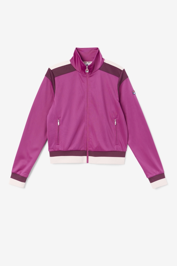 Rouge-Grape Wine-Potpourri Fila Sandy Track Jacket