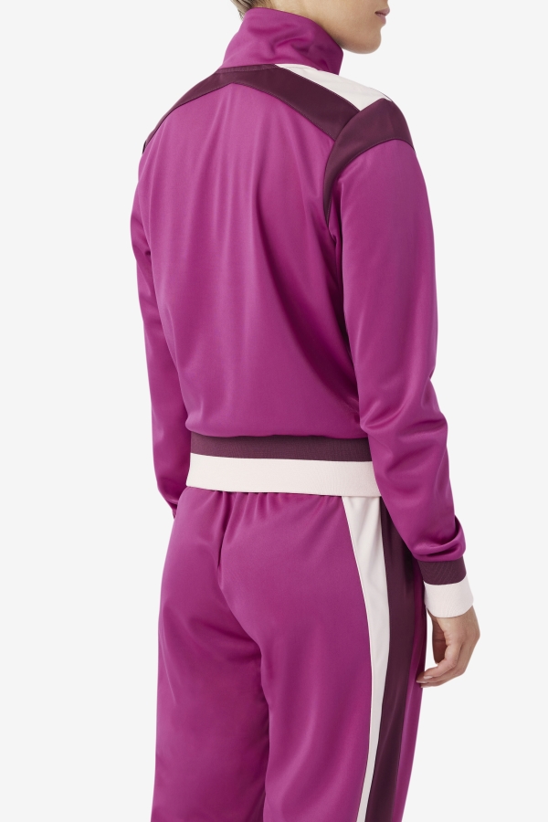 Rouge-Grape Wine-Potpourri Fila Sandy Track Jacket