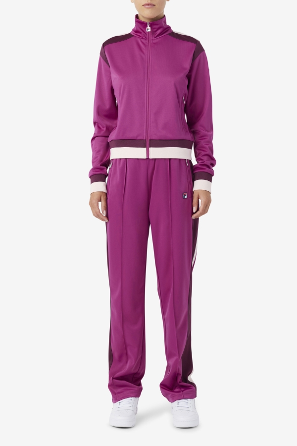 Rouge-Grape Wine-Potpourri Fila Sandy Track Jacket