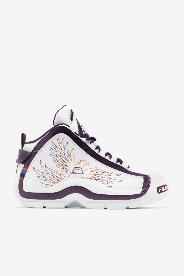 Men's Grant Hill 2 History White-Purple Pennant-Orange Fila