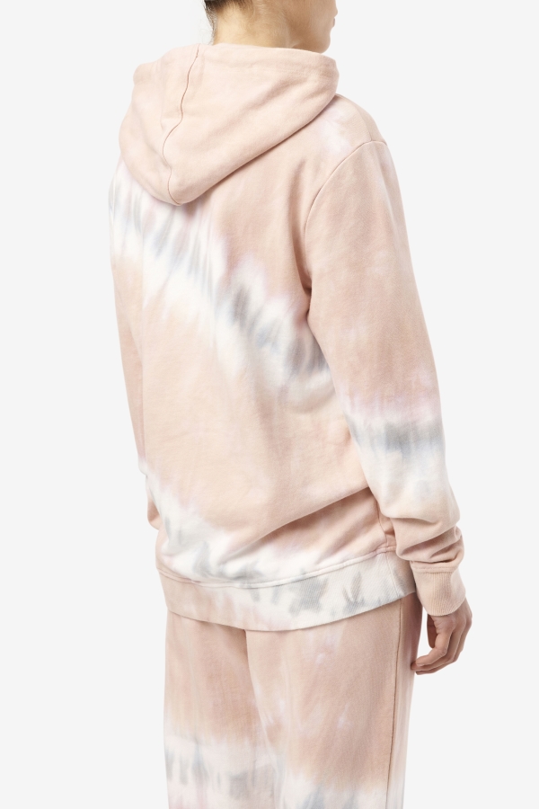 Fila Aerolynn Tie Dye Hoodie Gardenia-White-Belgian Block