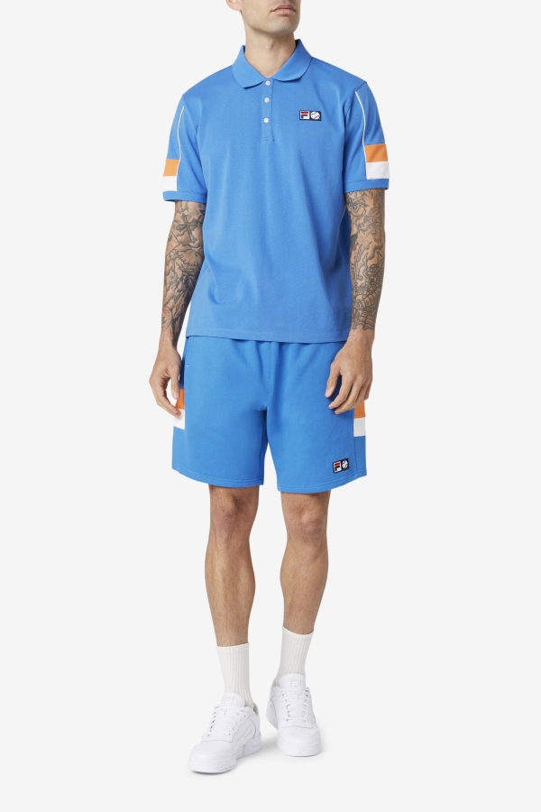 Strong Blue-White-Coral Rose Coda Polo Fila