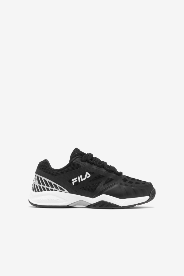 Kids' Axilus Jr Fila Black-White-Metallic Silver