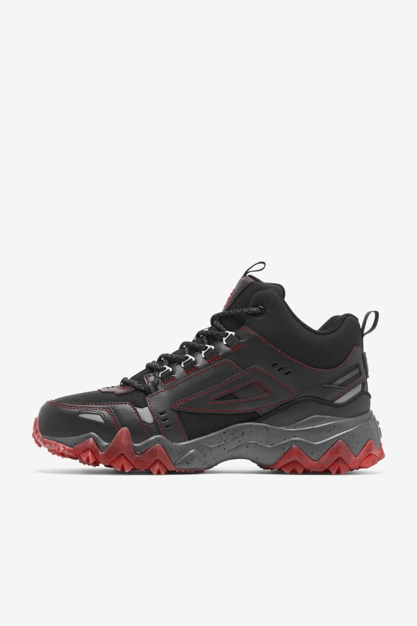 Men\'s Oakmont Tr Mid Black-Red Fila