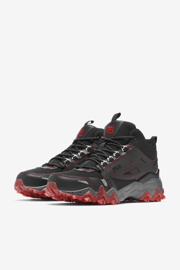 Men\'s Oakmont Tr Mid Black-Red Fila