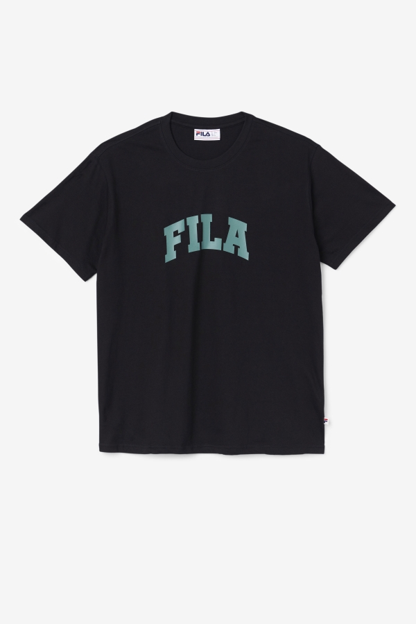 Cody Tee Black-Blue Spruce Fila
