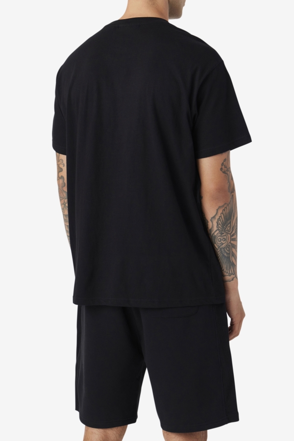 Cody Tee Black-Blue Spruce Fila